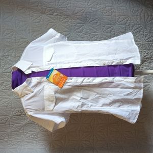 NWT White button-down shirt, Columbia omni-shade